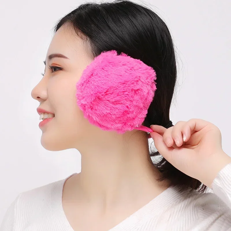 New Winter  Natural 100%  Fur Earmuffs Women Fashion Men Warm  Real Fur Earmuffs Children Ear Cover Fur Earlap Girl