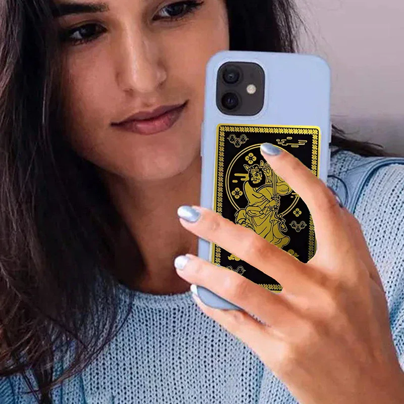 Night Protector Chung Kwei Fengshui Card Night Spot Protection Metal Fengshui Amulet Card Lucky Charms Card For Home & Office