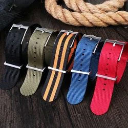 Nylon Watchband for Tudor Rudder Omega Seahorse 300 Seiko Rolex Canvas Comfortable Breathable Watch Strap20 22mm