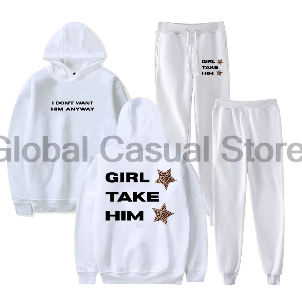 Tate McRae Its Ok Im Ok Merch Miss Possessive Tour Hoodie Jogger Pants Two Piece Set Sweatshirts+Sweatpants Men Women's Set