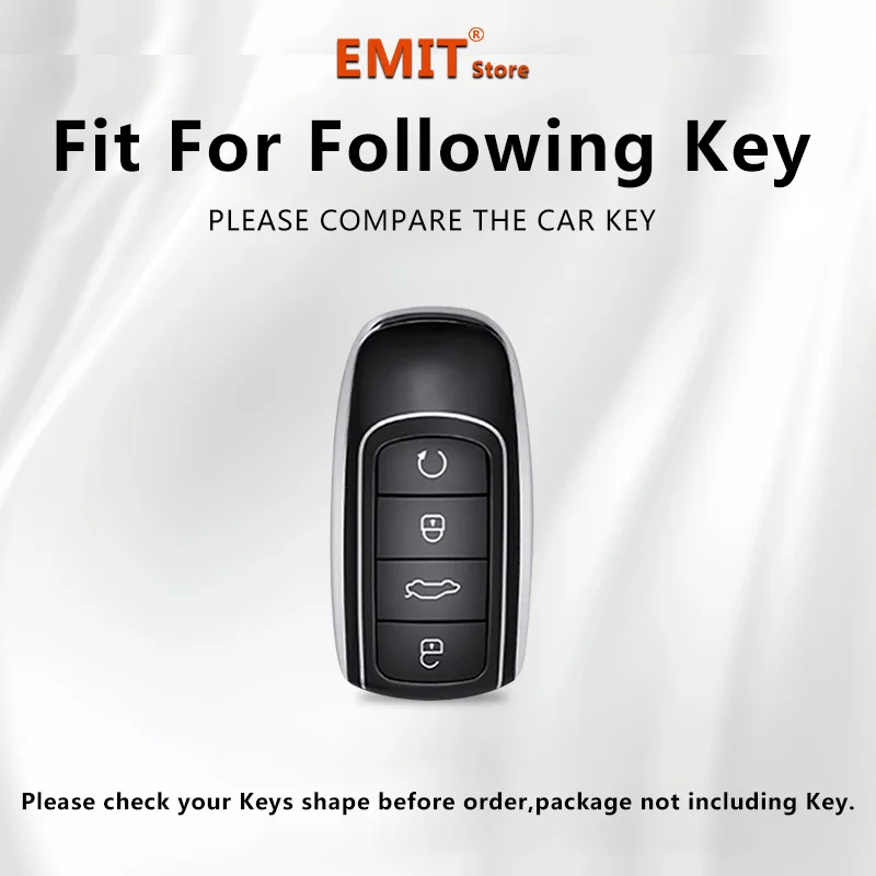 Autoschlüsseletui aus Zinklegierung für Chery Tiggo 7 Pro 8 9 Plus 2024 2025 Schlüsselanhänger Fernbedienung Abdeckung Shell Gehäuse Ringhalter Fob Zubehör – Detail 1