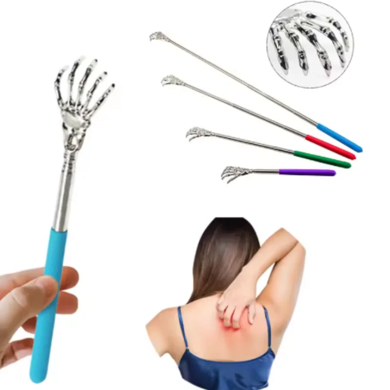 

Skull Palm Telescopic Back Scratcher Hand Massager Fun And Novel Tool For Decompression Hand Stick