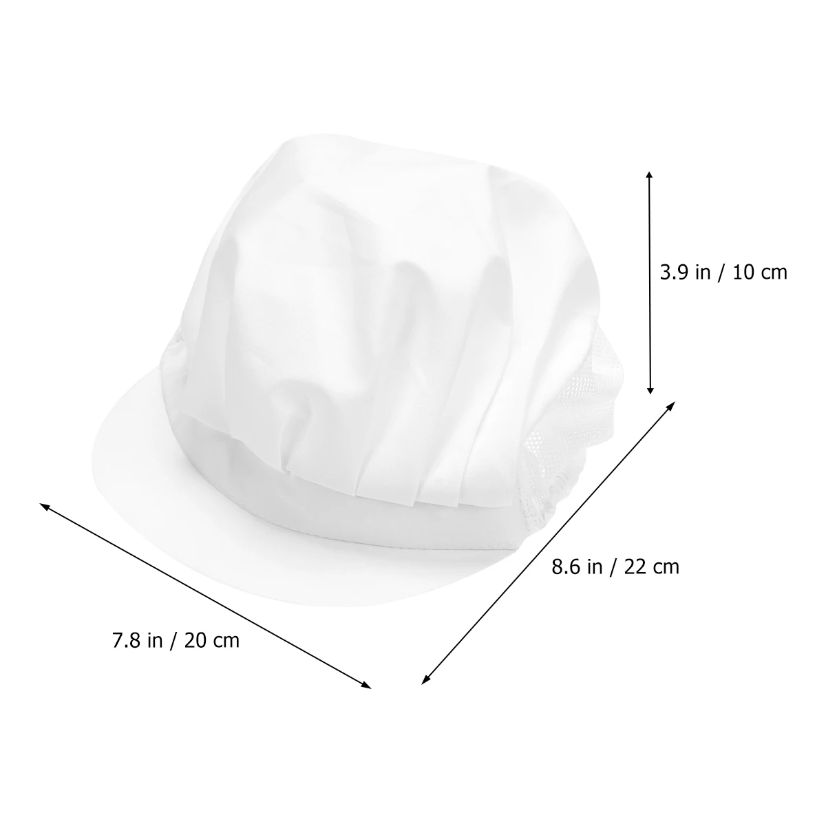 

Dustproof Breathable Cap Hats 4 Pcs Waiter Protector Food Workshop Men Women Practical Working Chef Wear Kitchen Uniform