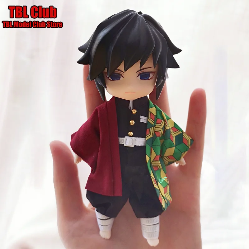 Muñeca Gsc, reemplazo de cara OB11, accesorio dividido de cabeza, escala 1/12, Demon Slayer, Anime Tomioka Giyuu para soldado de figura de acción de 6 pulgadas