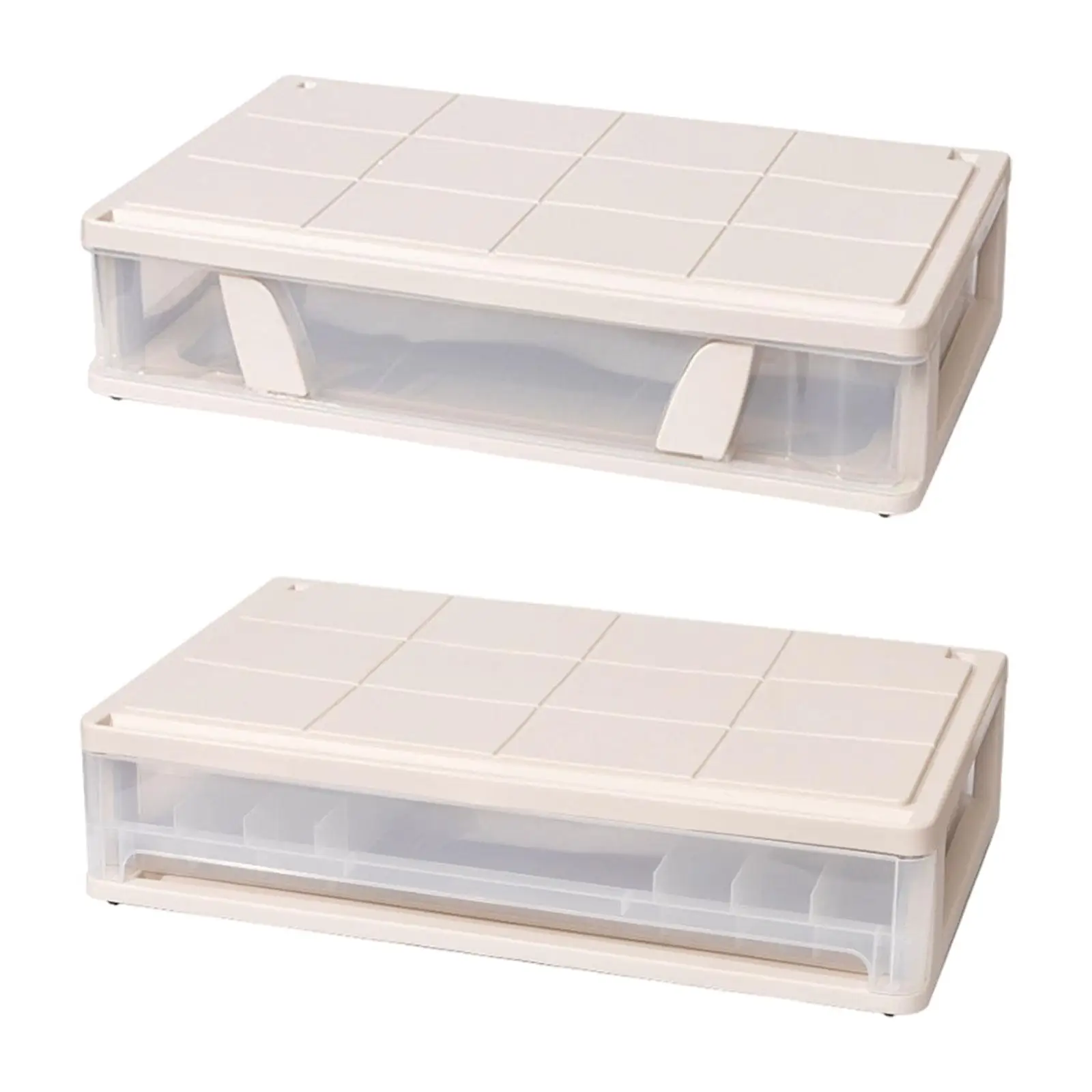 Storage Bin with Lid Storage Container Stackable Closet Organizer for Living Room