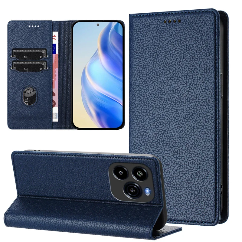 

For Oukitel C65 Pro Case Magnet Wallet Flip Leather Cover for Oukitel C65 Pro C65Pro OukitelC65 Retro Magnetic Leather Flip Case