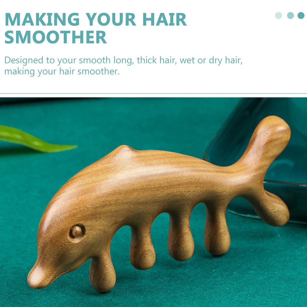 

Массажная расческа из сандалового дерева, гладкий полированный массажер для кожи головы, круглый уголок, расческа для ухода за волосами, меридиан для мужчин и женщин