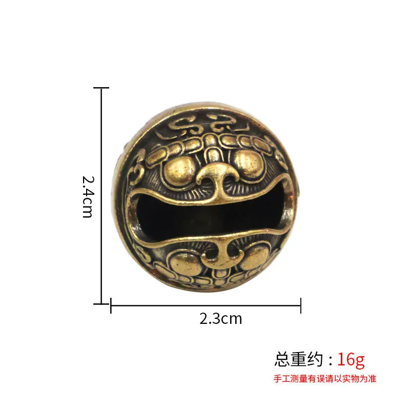 Brass Bell Car Keychain Pendant, Vintage Personalized Accessory For Men And Women, Sound-Making, Handmade Creative Gift