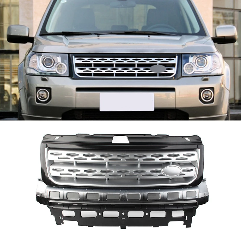 Rejilla de radiador de entrada de aire para parachoques delantero de coche, compatible con Land Rover Freelander 2 LR2 2010 2011 2012 2013 2014 2015 2016