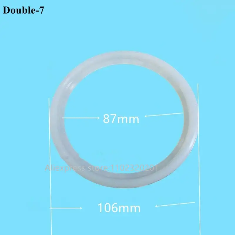 A Pair Big Sealing Rings Ice Cream Makers Accessories Silicone Circle Gaskets GS Soft Serve Machines Fittings Two Pieces