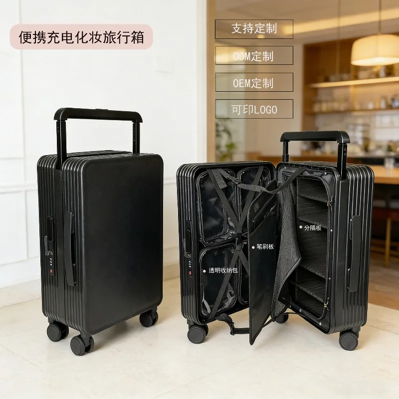 Cosmetic case Professional follow-up makeup portable tie rod cosmetic suitcase cosmetic luggage