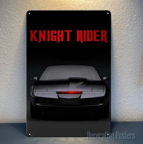Knight Rider KITT TV-Serie Film Metallposter Blechschild Plakette