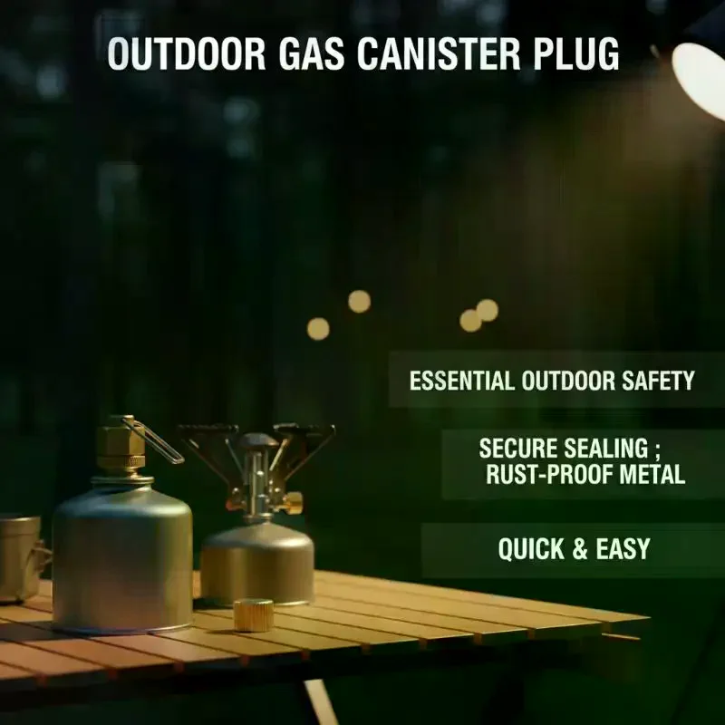 Camping Stove Cap Gas Accessories Flat Gas Tank Anti-leak Plug Liquefied Gas Connection-Line Blocking Cap Gas Tank Cap