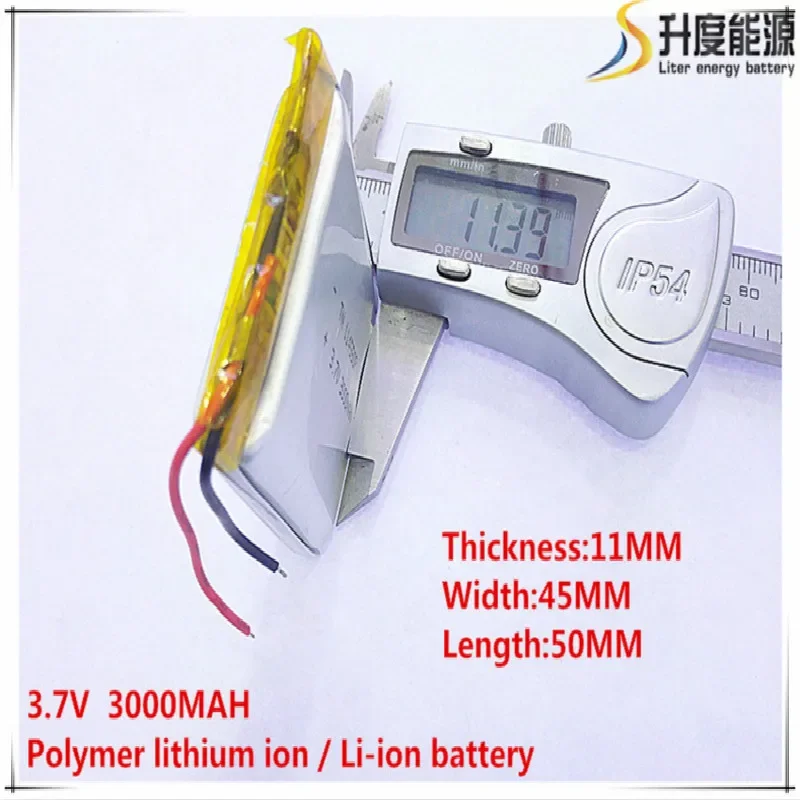 5pcs [SD] 3.7V,3000mAH,[114550] Polymer lithium ion / Li-ion battery for TOY,POWER BANK,GPS,mp3,mp4,cell phone,speaker