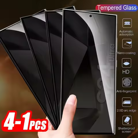 Privacy Screen Protector For Samsung Galaxy S24 Ultra S25 S23 FE S22 Plus S21 S10 Note 10 Lite 20 Ultra Anti-Spy Tempered Glass