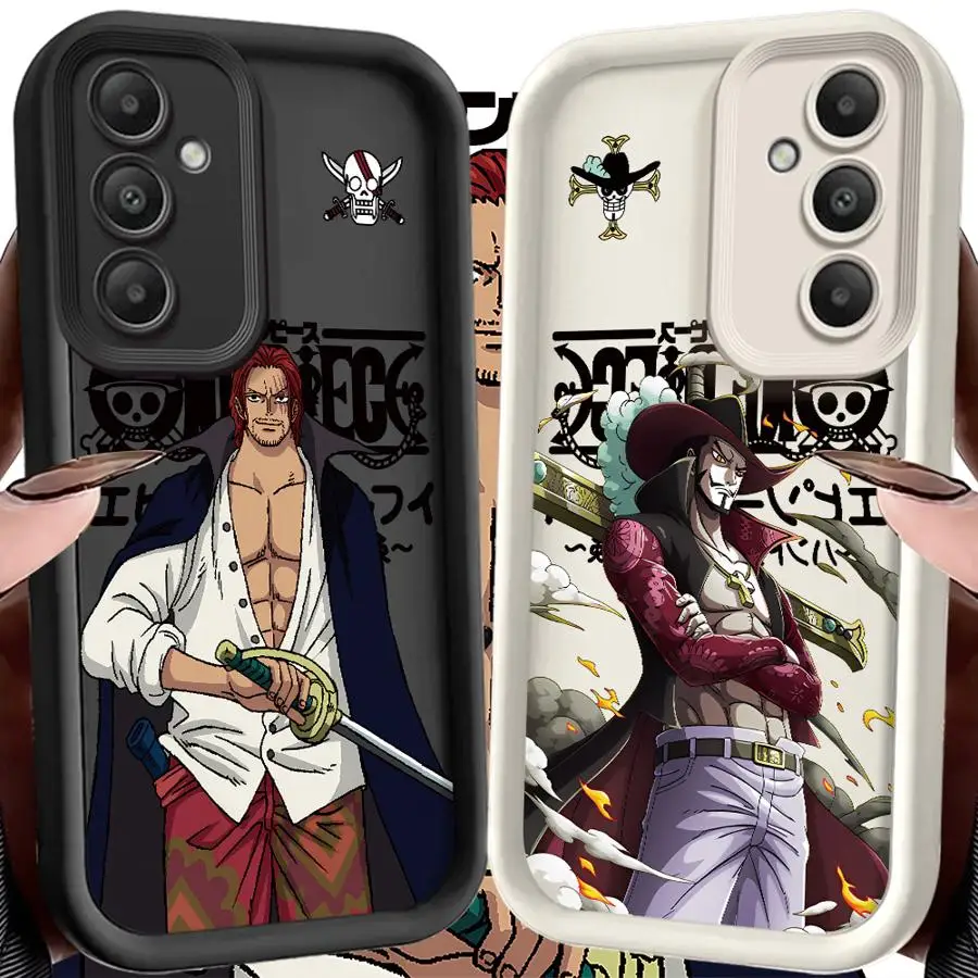 Funda blanda para Samsung Galaxy S21 S25 Edge S24 Plus S25 Ultra S20FE S24Ultra S22 S23 FE de una pieza Mihawk Shanks