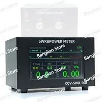 200W High Power Digital SWR Meter with 1.8-54Mhz Frequency 4.3 Inch IPS Color Display Auto Shut-off and Fine-Tuning Capabilities