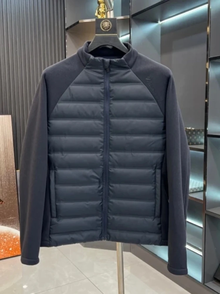 

Высококачественная мужская пуховая куртка с воротником-стойкой, повседневная, осенне-зимняя, новинка, модная, универсальная, молодежная, стильная.