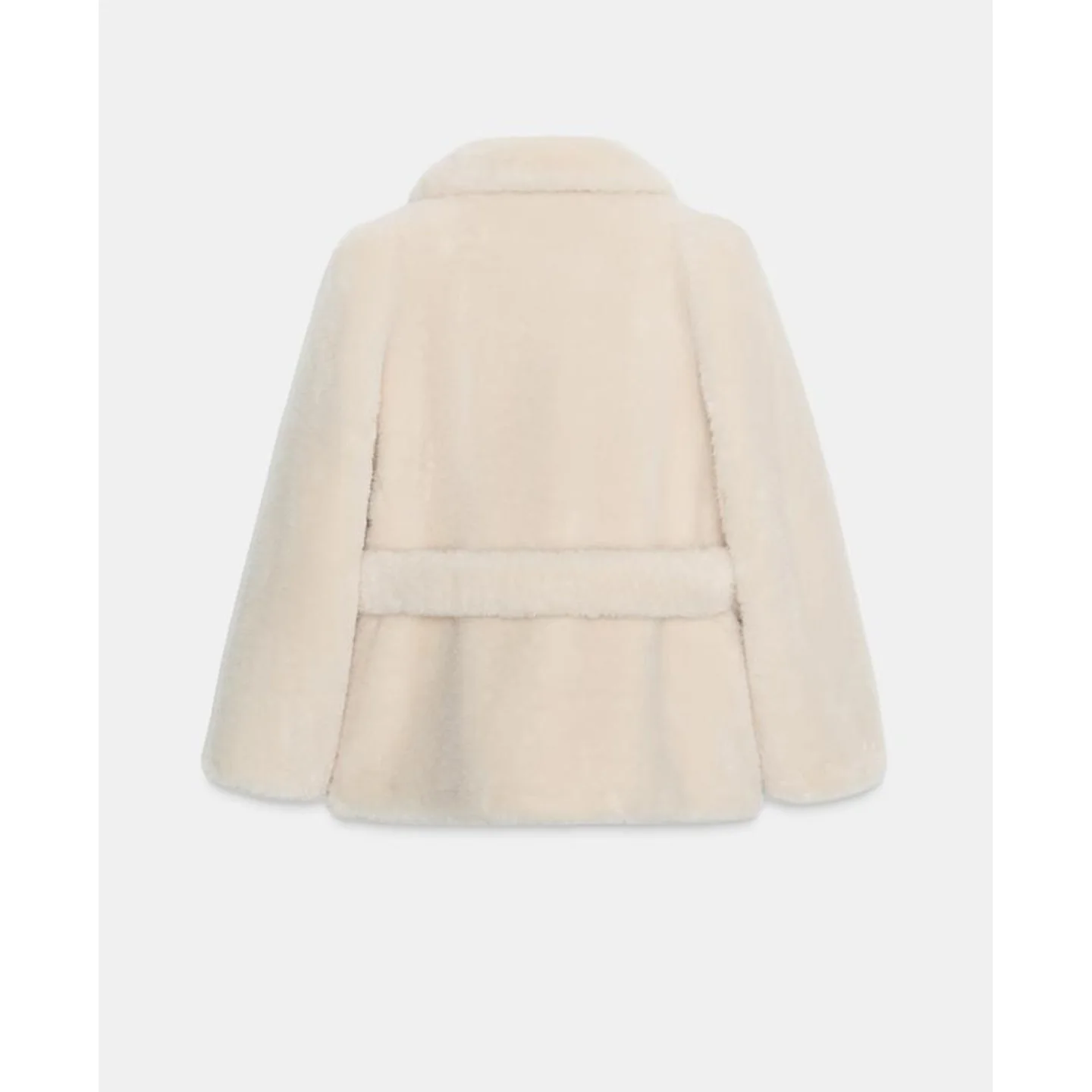 Outono novo feminino ort comprimento longo sve efeito de pele do falso casaco gola botão fechamento solto ajuste francês sle senhoras jaet