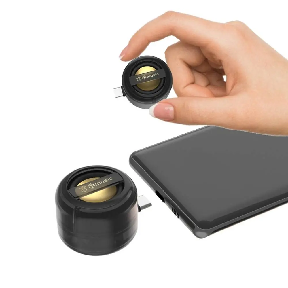 

Type-C Plug Type-C Speaker Subwoofer Loudspeaker Cellphone Sound Amplifier Plug-and-play Mini Sound Box Music Player Device