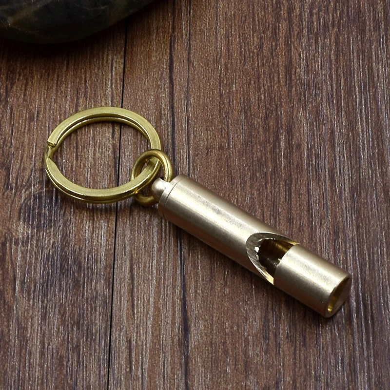 معدات البقاء في الهواء الطلق صافرة الطفل ، الحكم صافرة صبي فتاة صفارة إنقاذ الكلاسيكية النحاس صافرة مفتاح للرجال والنساء