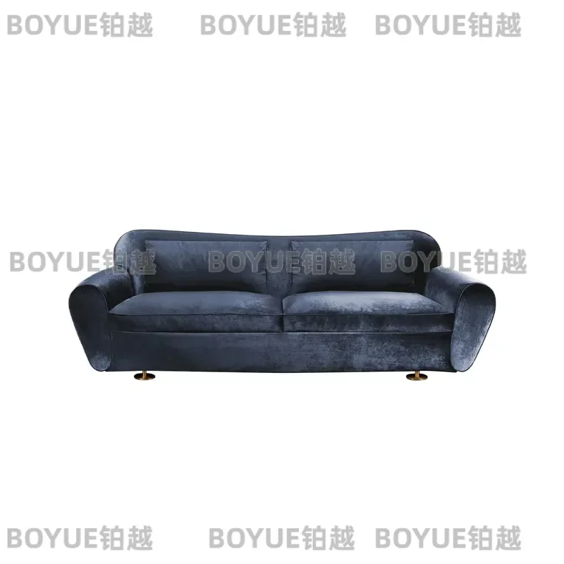 Italian Minimalist Fabric Sofa for Small Living Room Hotel Lobby Clothing Store Reception Single Seat Lounge Chair Modern