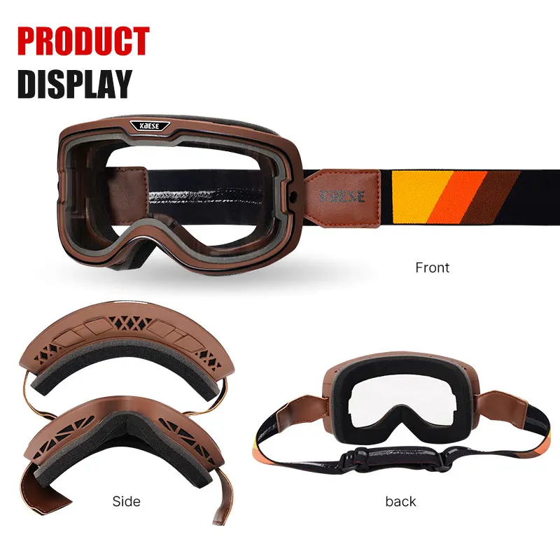 Gafas de protección UV 400 para montar en motocicleta, lentes fotocromáticas deportivas antiarena para Motocross, a prueba de viento y polvo