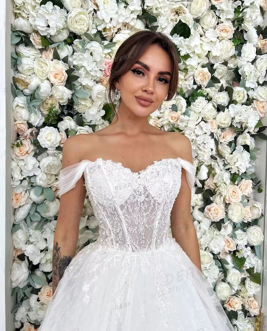 Gaun pernikahan Sweetheart sederhana Fluffy A Line gaun pengantin applique seksi wanita gaun pesta elegan putri tanpa lengan