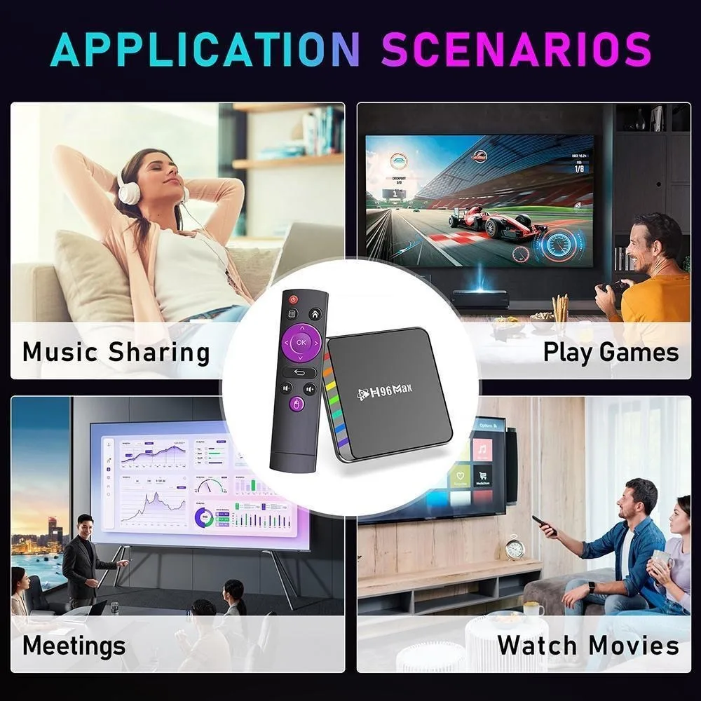 H96 Max S905W2 스마트 TV 박스 안드로이드 11.0 2.4g& 5g Wifi 6 S905W2 쿼드 코어 ARM Cortex A35 BT 5.0 16g 32gb 64gb 셋톱박스