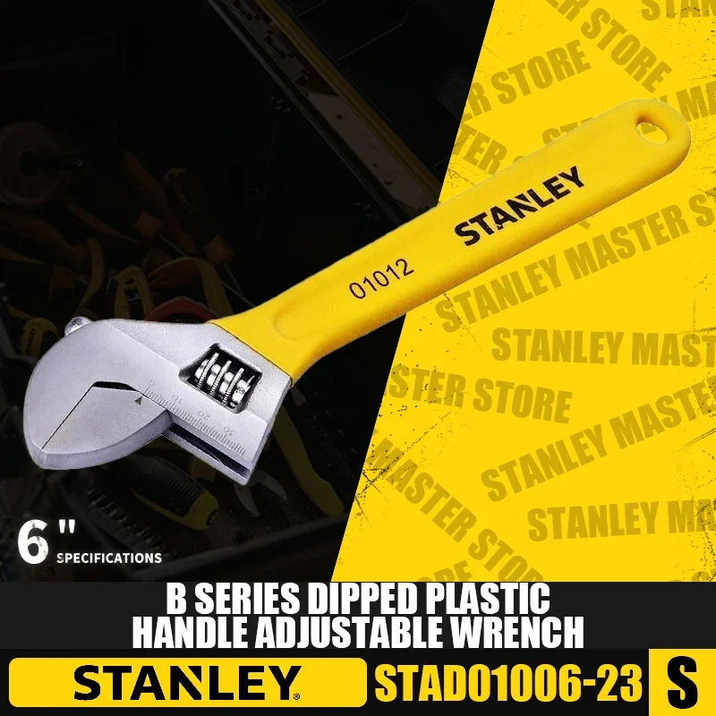 STANLEY STAD01004-23/STAD01006-23/STAD01008-23/STAD01010-23 B Series Dipped Plastic Handle Adjustable Wrench Hand Tools