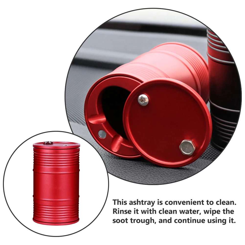 

Lid Mini Alloy Smokeless Ashtray For Home Smokeless Tray For Car Home Use Holder Portable Ash Holder Cigarette Ash