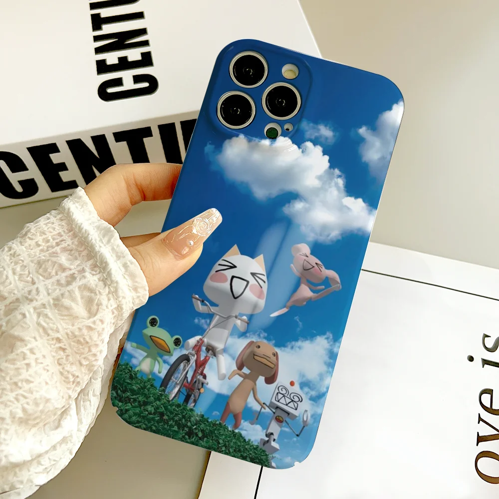 كارتون لطيف لعبة التميمة T-Toroes Inoues جراب هاتف FUNDA آيفون 16 15 14 13 12 11 Plus Pro Max ثقب دقيق صغير مطابقة