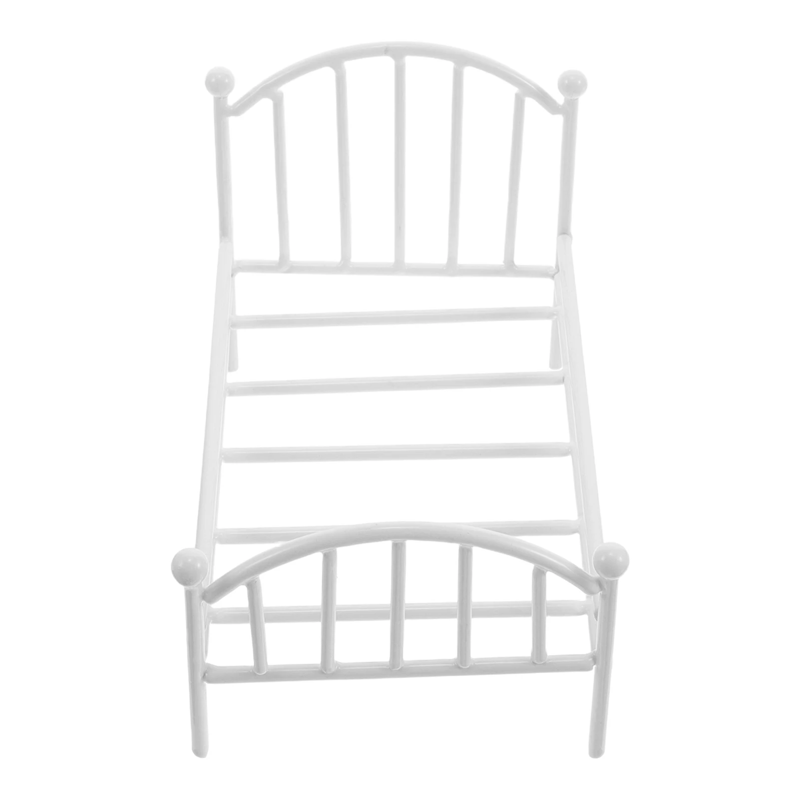 

1pcs Small Bed Flower Pot Stand Iron Base Dollhouse Furniture Miniature Bedroom Set Decorative Accessories Versatile