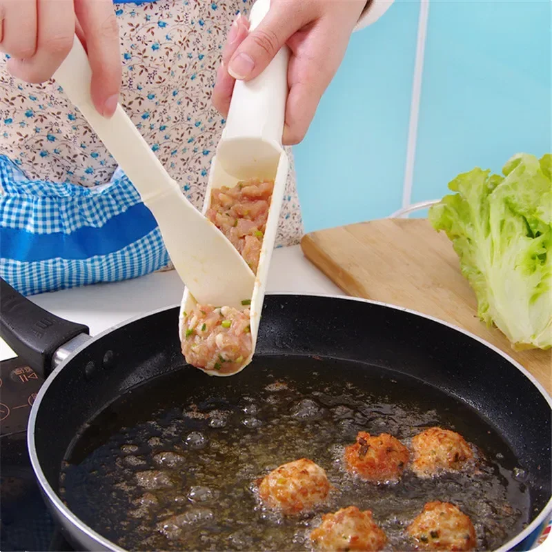 1set Convenient Meatball Patty Maker Home Kitchen Cooking Tool Poultry Lifters Meatball Fish Ball Burger Set Kitchen Accessories