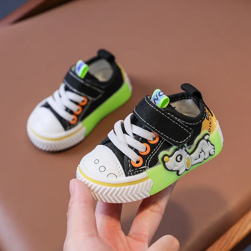 

кроссовки Girls Comfortable Breathable Casual Shoes Boys Soft Sole Shoes Baby Walking Shoes 2023 Autumn Canvas Shoes zapatillas