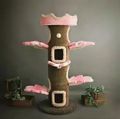 Camily Wholesale Big Wooden Scratcher Tower Cat climb Tree House