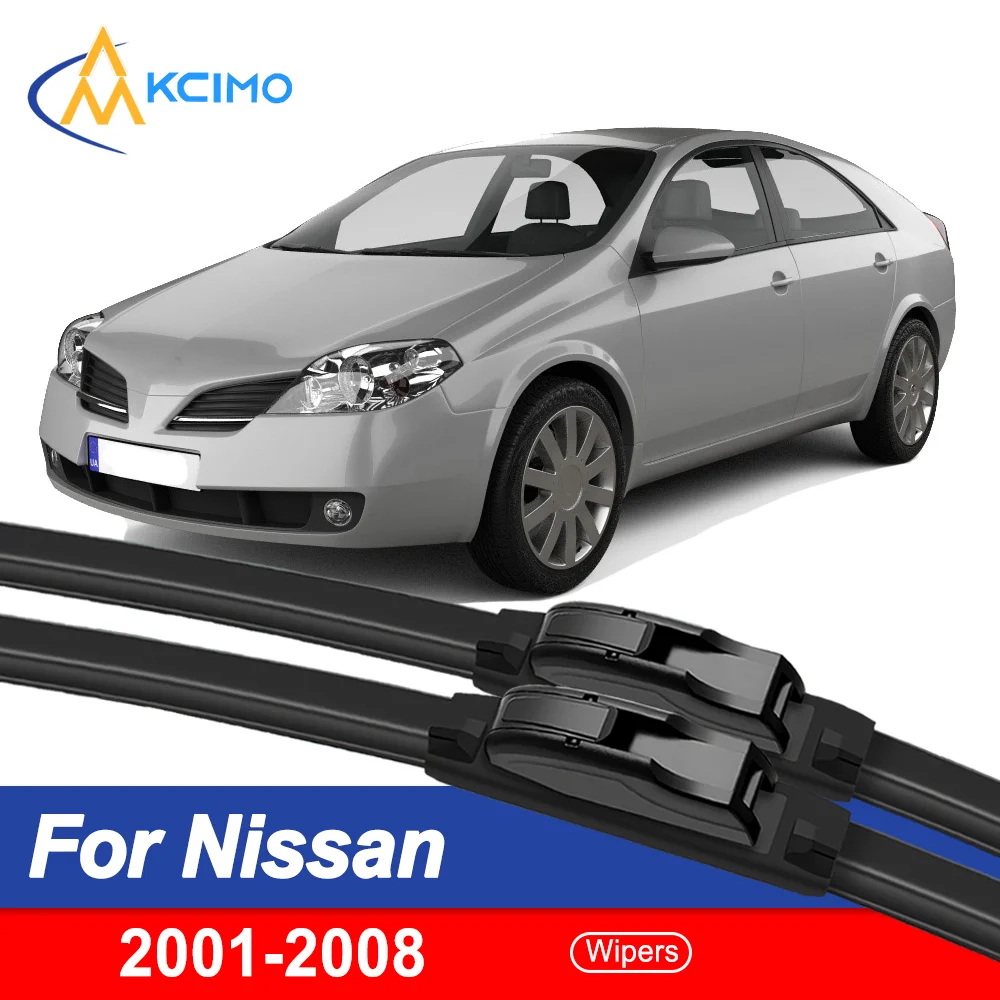 

2PCS Car Front Wiper Blades for Nissan Primera P12 2001-2008 Crystal Clear Visibility & Enhanced Driving Safety