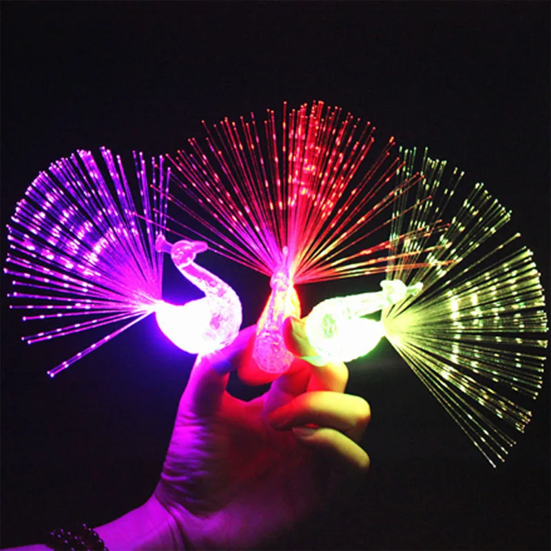 50Pcs / Lot LED Finger Lights Glowing Dazzle Colour Laser Emitting Lamps Wedding Celebration Festival Kid Birthday Party decor