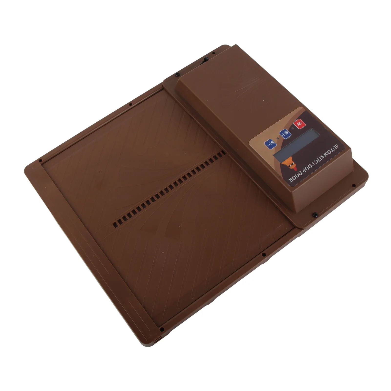 

Automatic Chicken Coop Door USB Horizontal Opening Automatic Chicken Coop Door Opener with Timer Brown