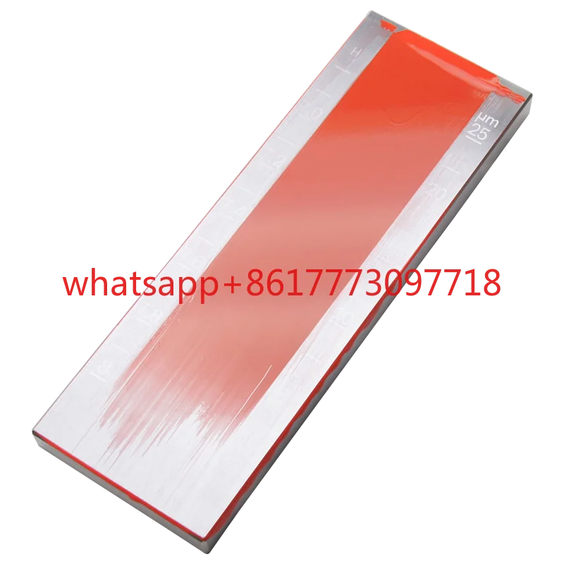 스크레이퍼 미세도 측정기 0~150/250/300μm 단일 슬롯 스테인리스 스틸 미세도 플레이트, 고정밀 QXD 미세도 스크레이퍼