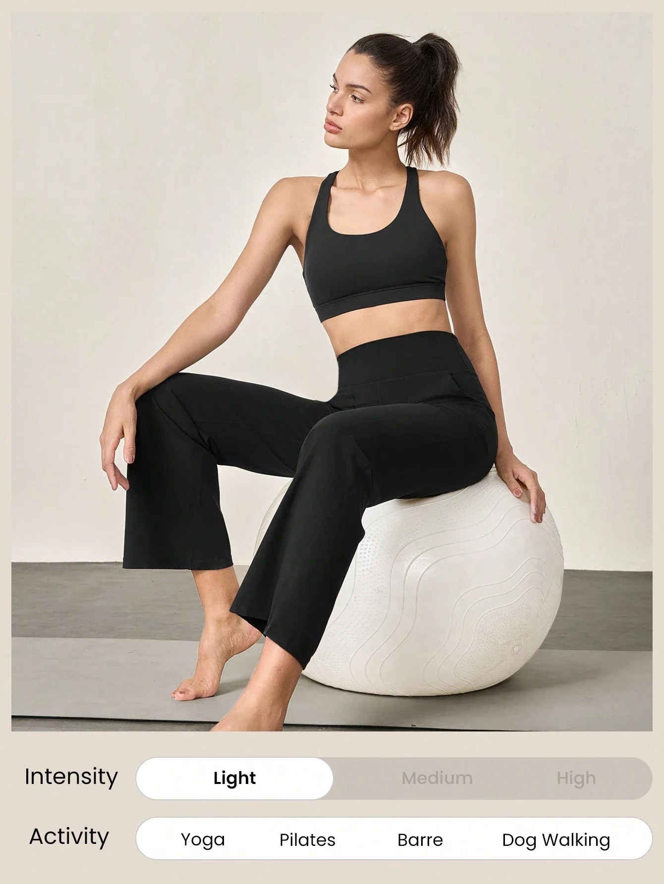 29 Inch Wide Leg Ultra High Waist Leggings With Pockets