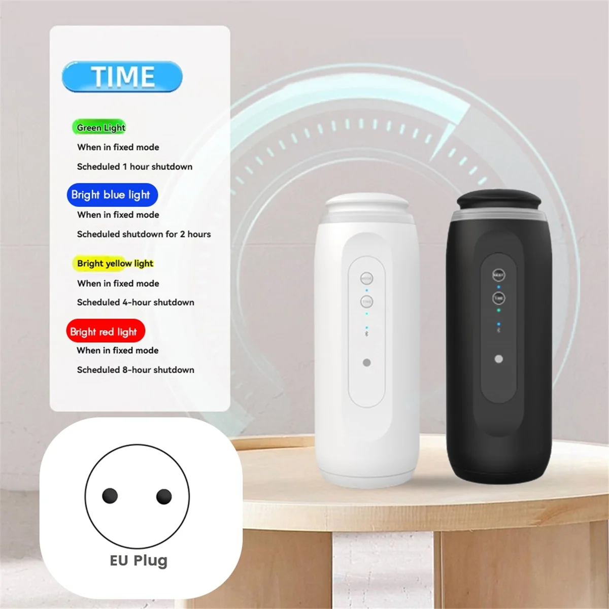 ABMO 300m³ Wall Plug Aroma Diffuser with Sensor Night Light Smart Bluetooth App Fragrance Diffuser EU Plug A