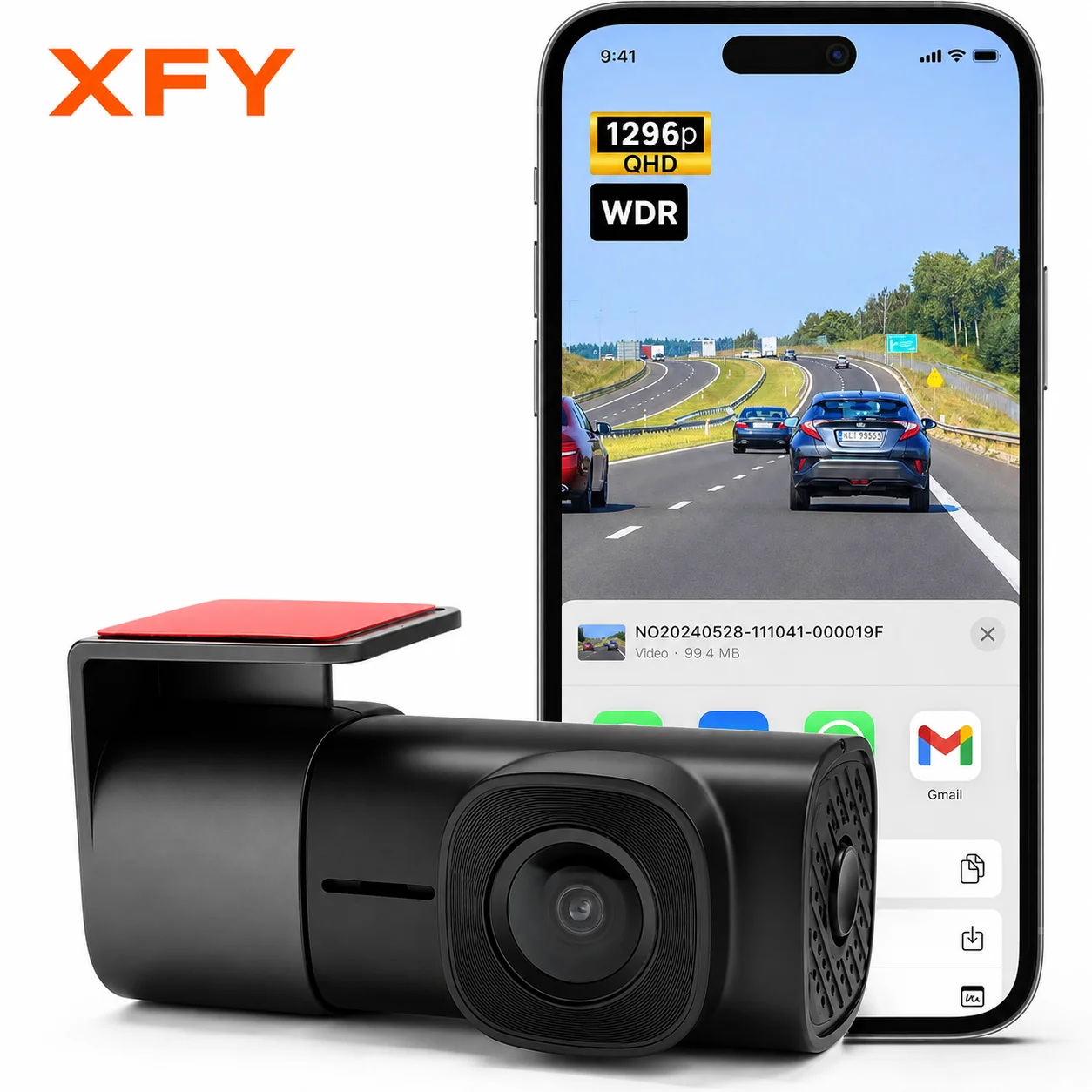 1080P Ultra HD Mini Dash Cam Camera Enhanced Night Vision WiFi Connection Easy to Install & Detach Vehicle Driving Recorder NEW