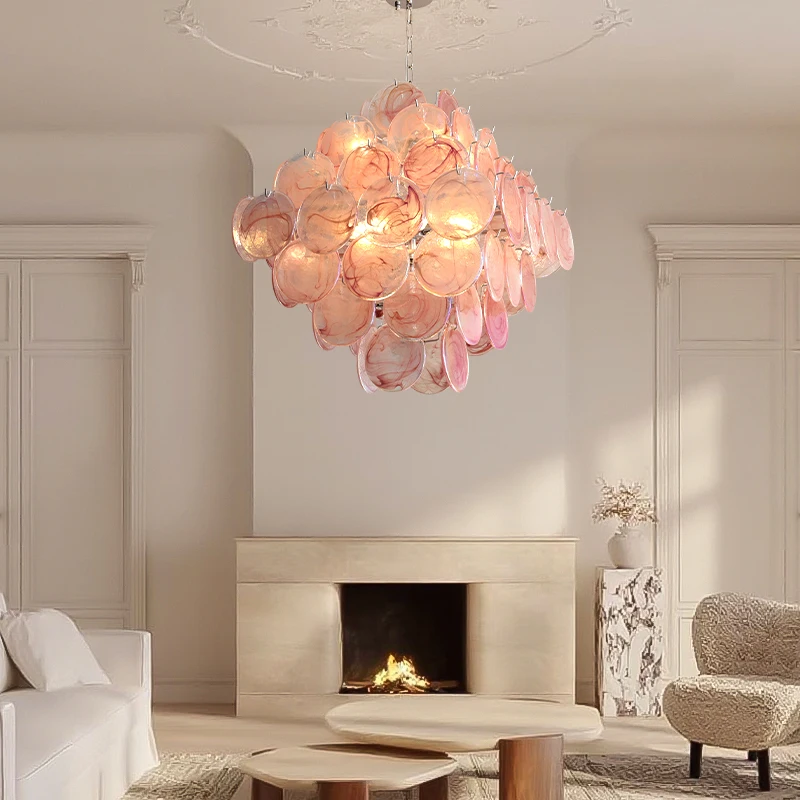 French medieval style living room chandelier, high-end super bright hall main lamp art lamp