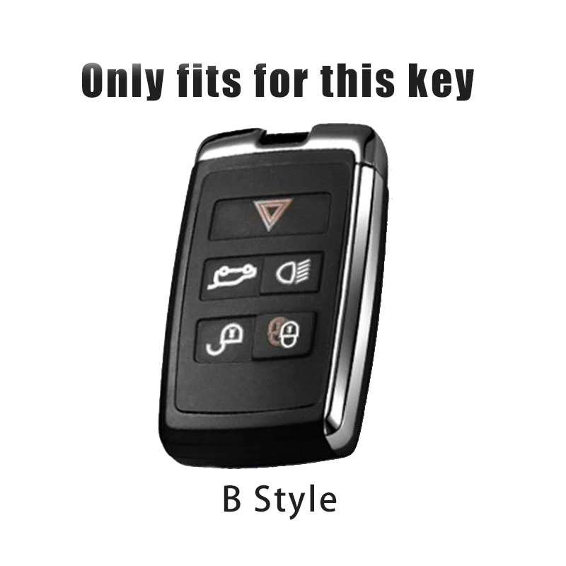 Zinc Alloy Car Key Case Cover Shell For Jaguar XEL E-PACE 2019 Jaguar XE E-Pace XF F-TYPE XJ C-X16 V12 XJL Keychain Accessories