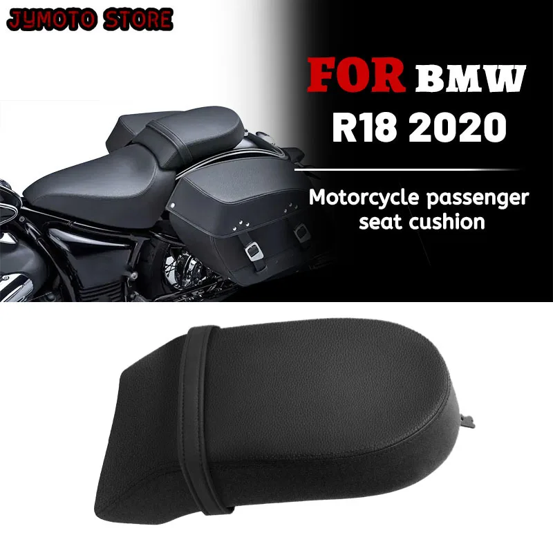 Motorcycle Rear Passenger Seat Cushion Black Soft Artificial Leather Pad Cover Accessories for BMW R18 2020 Coussin De Siege