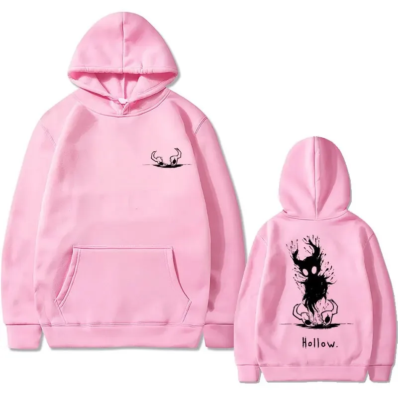 2025 Hot Games Hollow Knight Cartoon Print Autumn Men's Hooded Sweatshirt Outdoor Leisure Fashion Loose Long Sleeve Sweatshirt