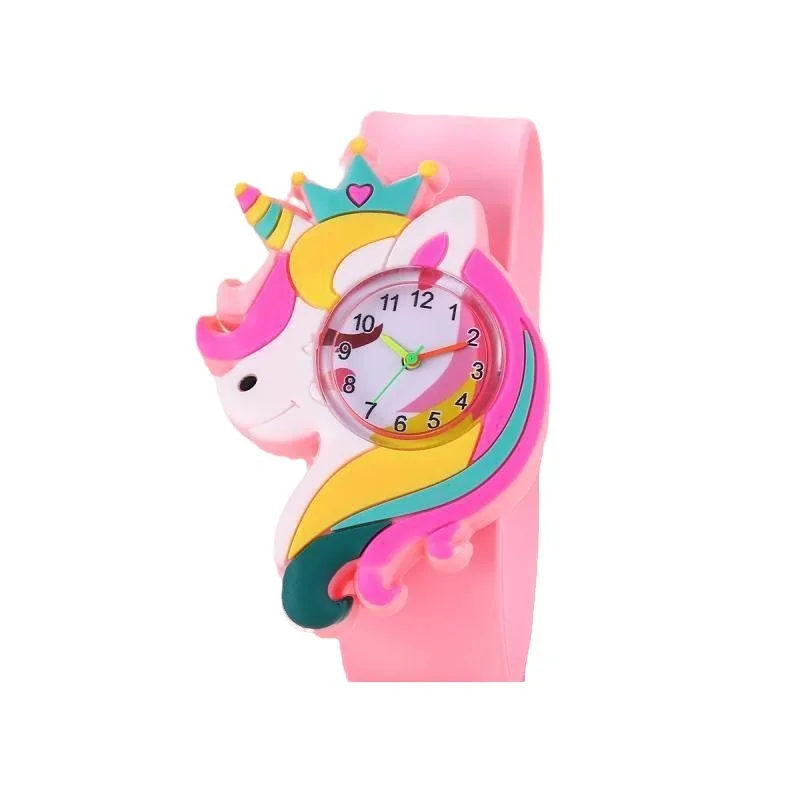 Cute Cartoon Animals Children's Watch Candy Color Silicone Band Silicone Gift Watch for Boys and Girls Reloj Infantil Relogio