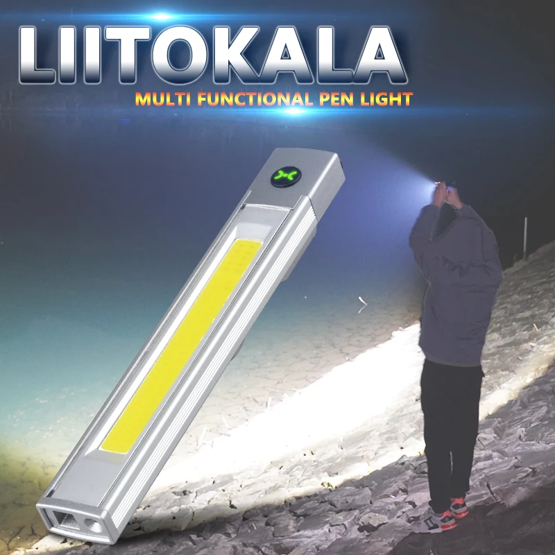 LiitoKala LF-512 Multi functional pen light key light Built in 480mAh battery Large floodlight