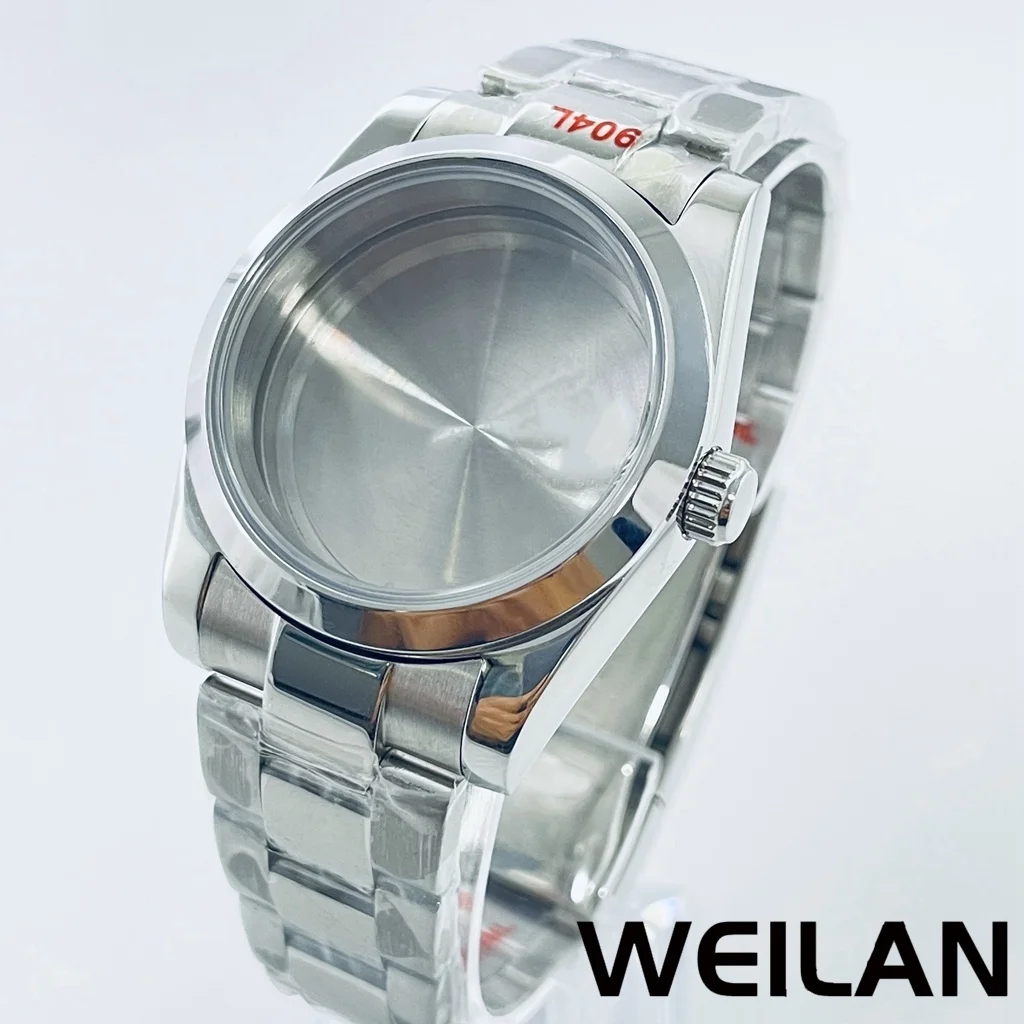 36mm 40mm Silbrig NH34 NH35 NH36 NH38 NH39 NH70 NH72 ETA2824 PT5000 Polnisches Uhrengehäuse Top Wasserdicht Saphir Crysta – Detail 8